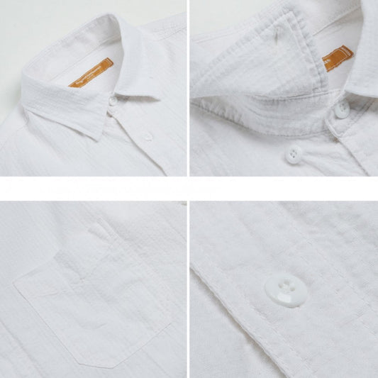 OG Dobby Weave Seersucker Shirt White