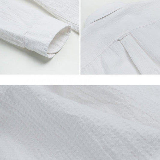 OG Dobby Weave Seersucker Shirt White