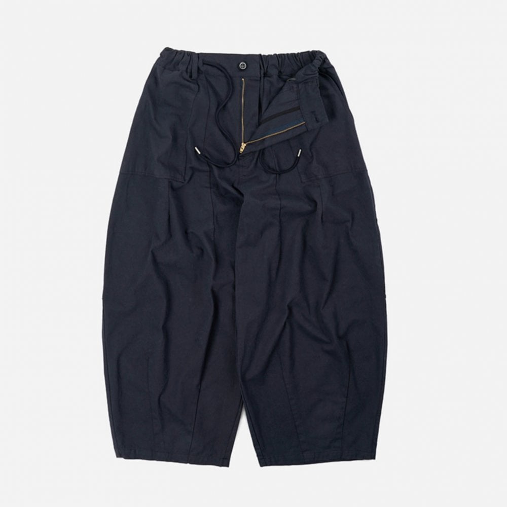 Twill Balloon Pants - Navy