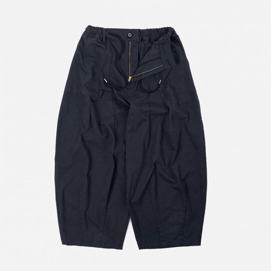 Twill Balloon Pants - Navy