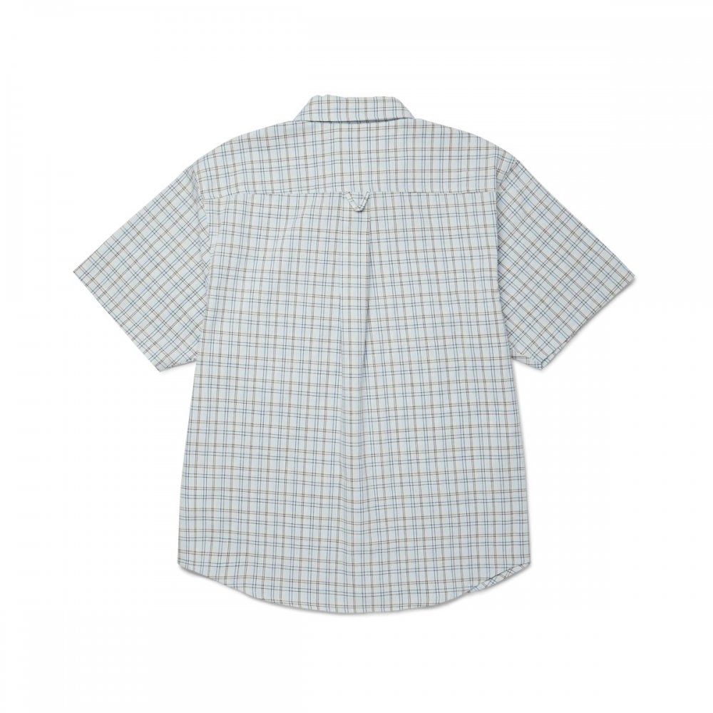 Total Eclipse S/s Plaid Shirt - Light Blue