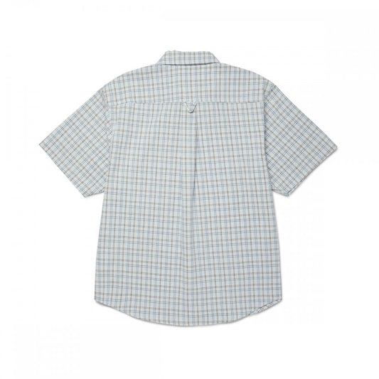 Total Eclipse S/s Plaid Shirt - Light Blue