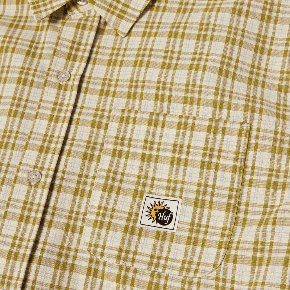 Total Eclipse S/s Plaid Shirt - Mustard