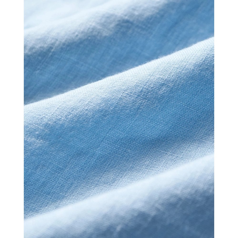 Linen Camp Collar Shirt - Sky