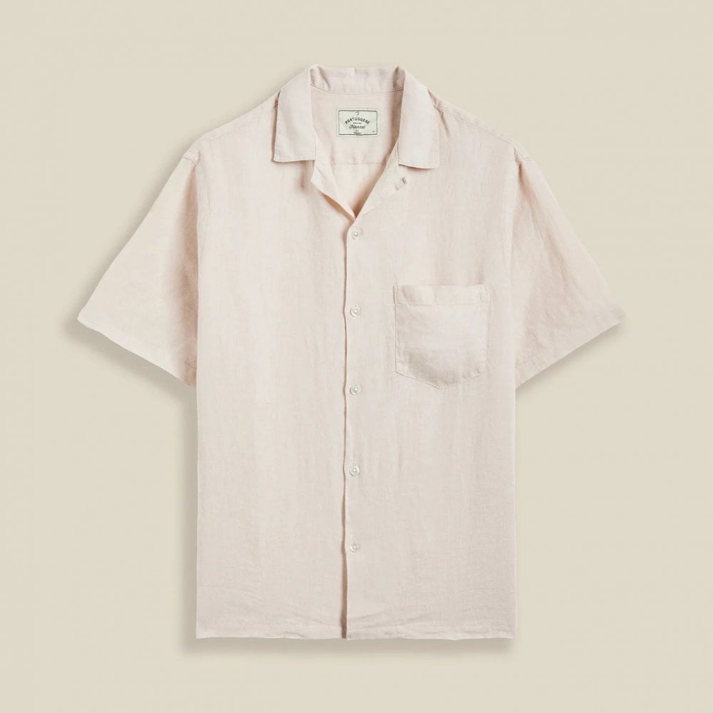 Linen Camp Collar Shirt - Raw