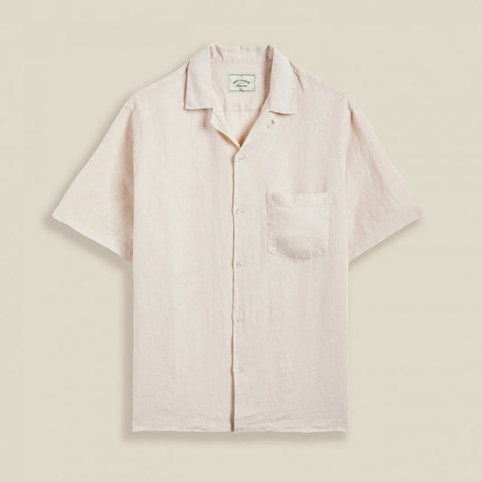 Linen Camp Collar Shirt - Raw