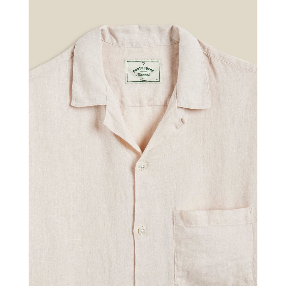 Linen Camp Collar Shirt - Raw