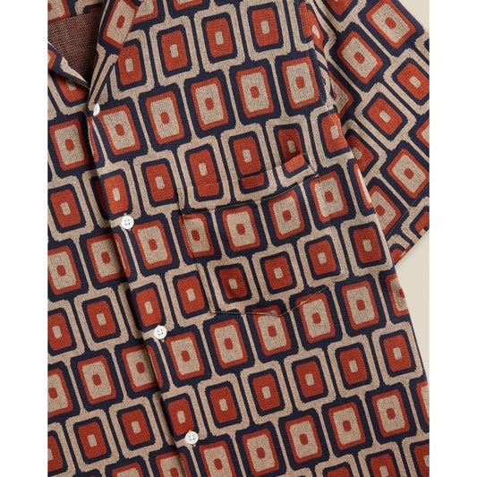 Geometric Knit Shirt