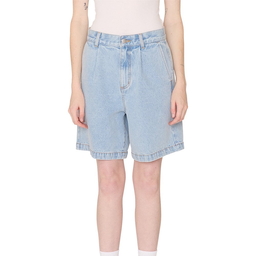 Women's Eli II Denim Pleated Short - Cirrus