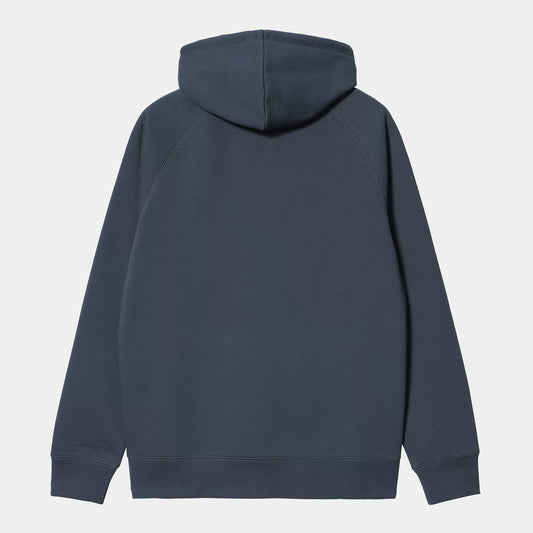Hooded Chase Jacket - Dusky Blue / Gold