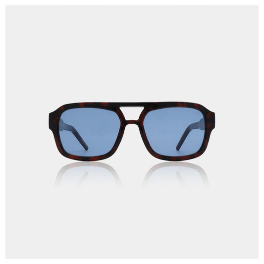 Kaya Sunglasses - Demi-Tortoise Blue Lense