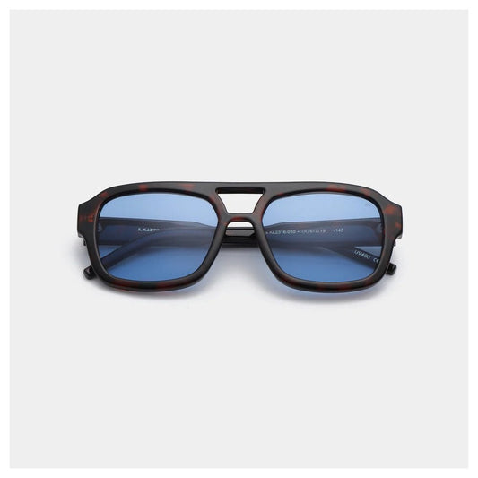 Kaya Sunglasses - Demi-Tortoise Blue Lense