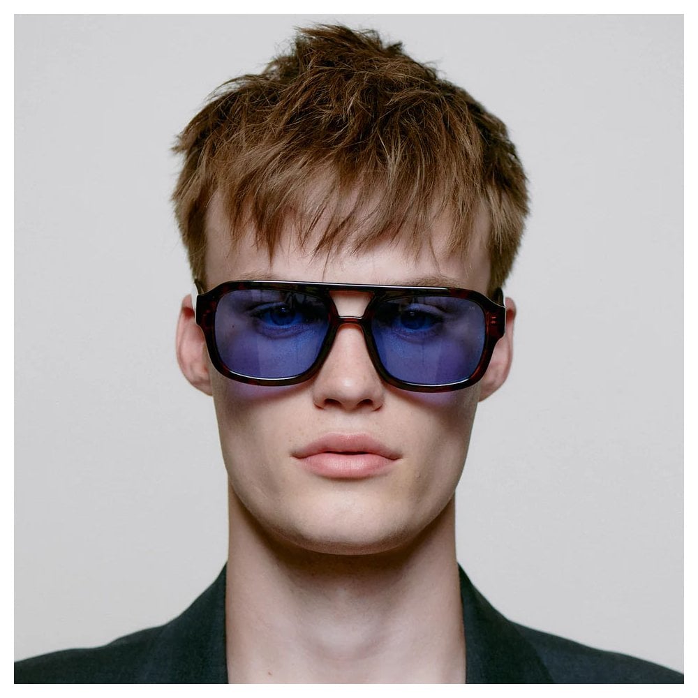 Kaya Sunglasses - Demi-Tortoise Blue Lense