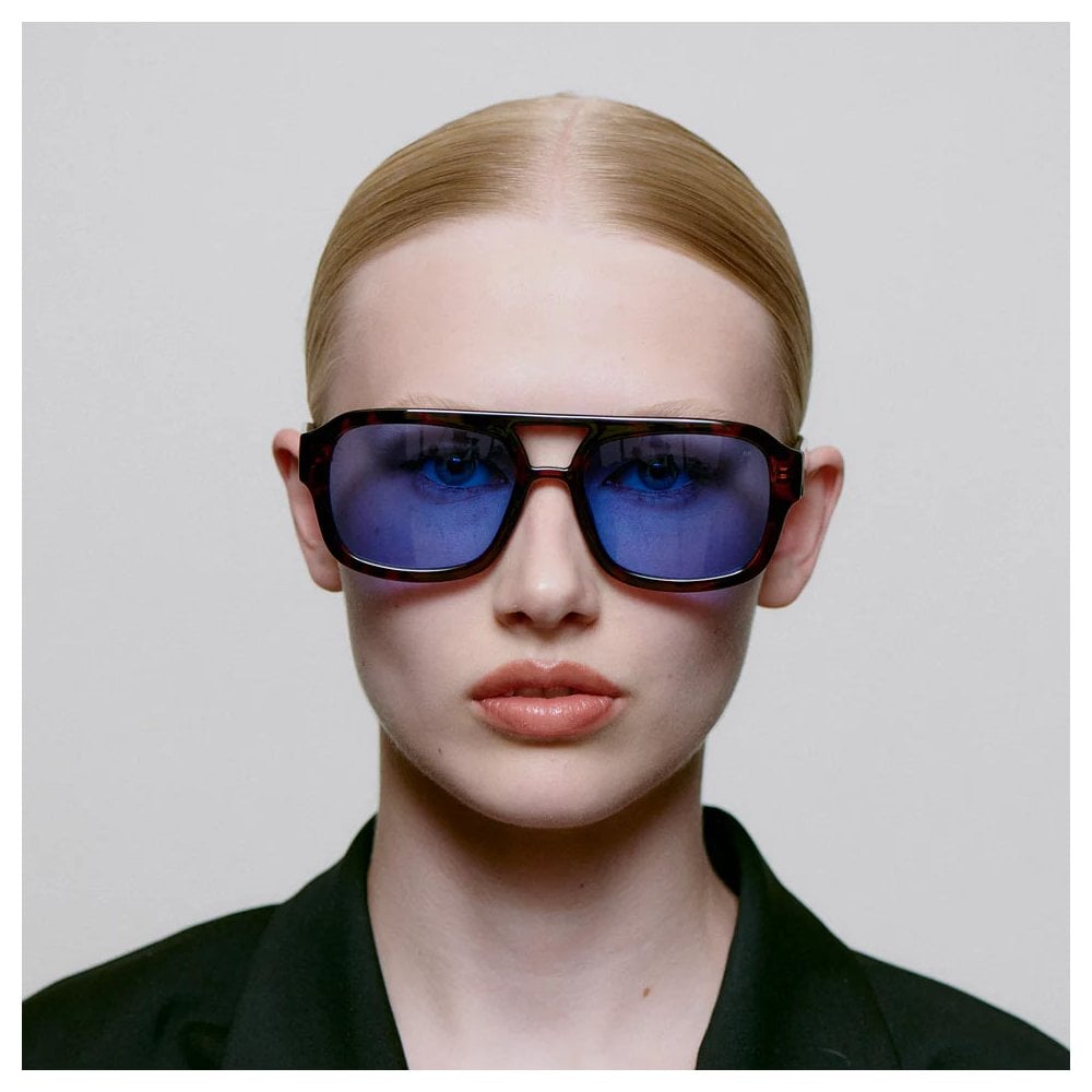 Kaya Sunglasses - Demi-Tortoise Blue Lense