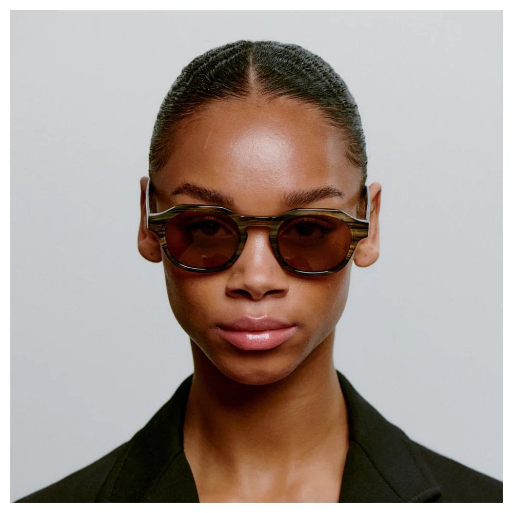 Zan Sunglasses - Striped Horn