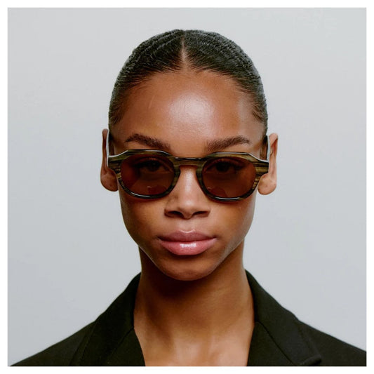 Zan Sunglasses - Striped Horn