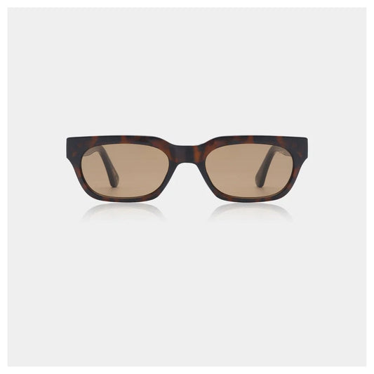 Bror Sunglasses - Demi Tortoise, Brown Lens