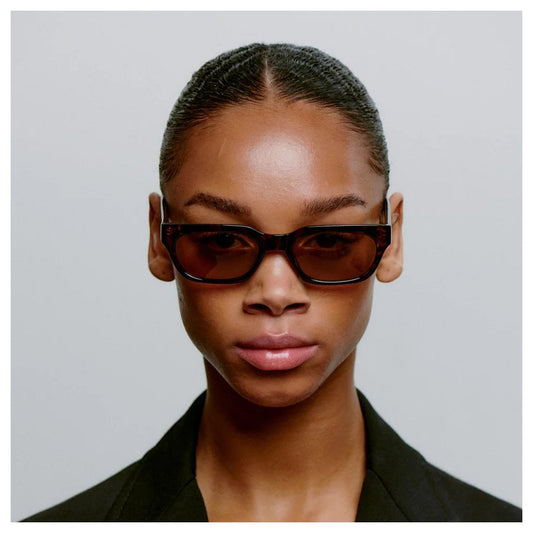 Bror Sunglasses - Demi Tortoise, Brown Lens