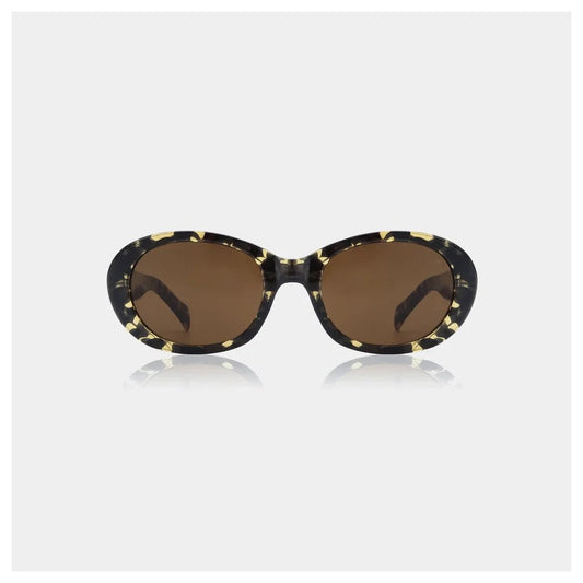 Anma Sunglasses - Black / Yellow Tortoise