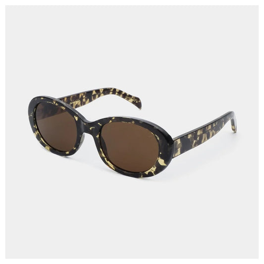 Anma Sunglasses - Black / Yellow Tortoise