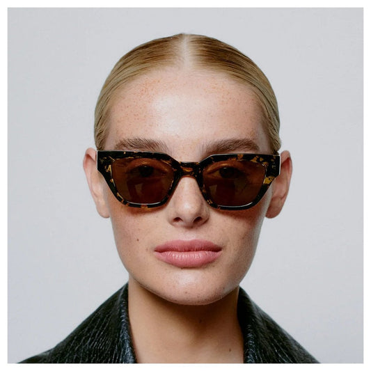 Kaws Sunglasses - Black / Yellow Tortoise