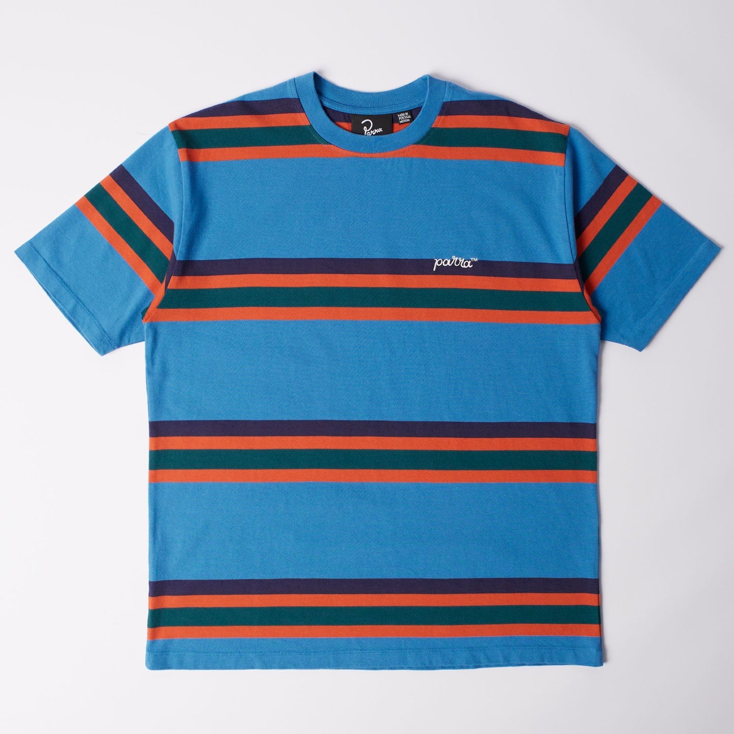 Script Striped T-shirt - Blue