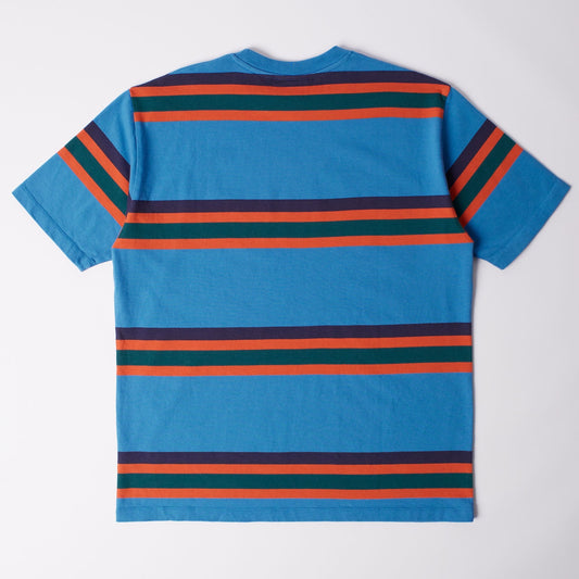 Script Striped T-shirt - Blue