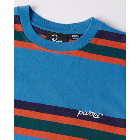 Script Striped T-shirt - Blue