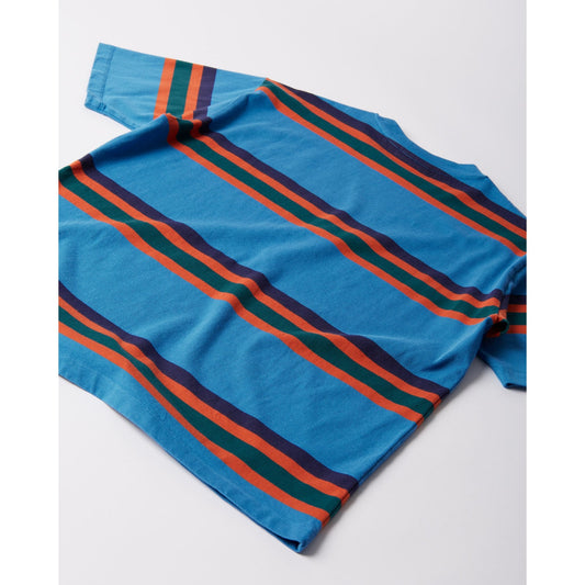 Script Striped T-shirt - Blue