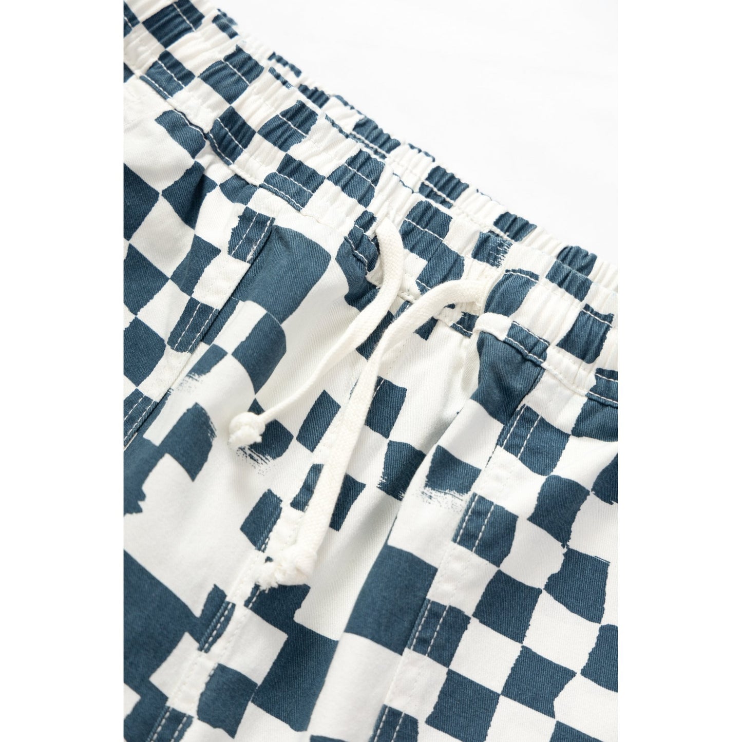 Printed Chef Pant - Teal Checker