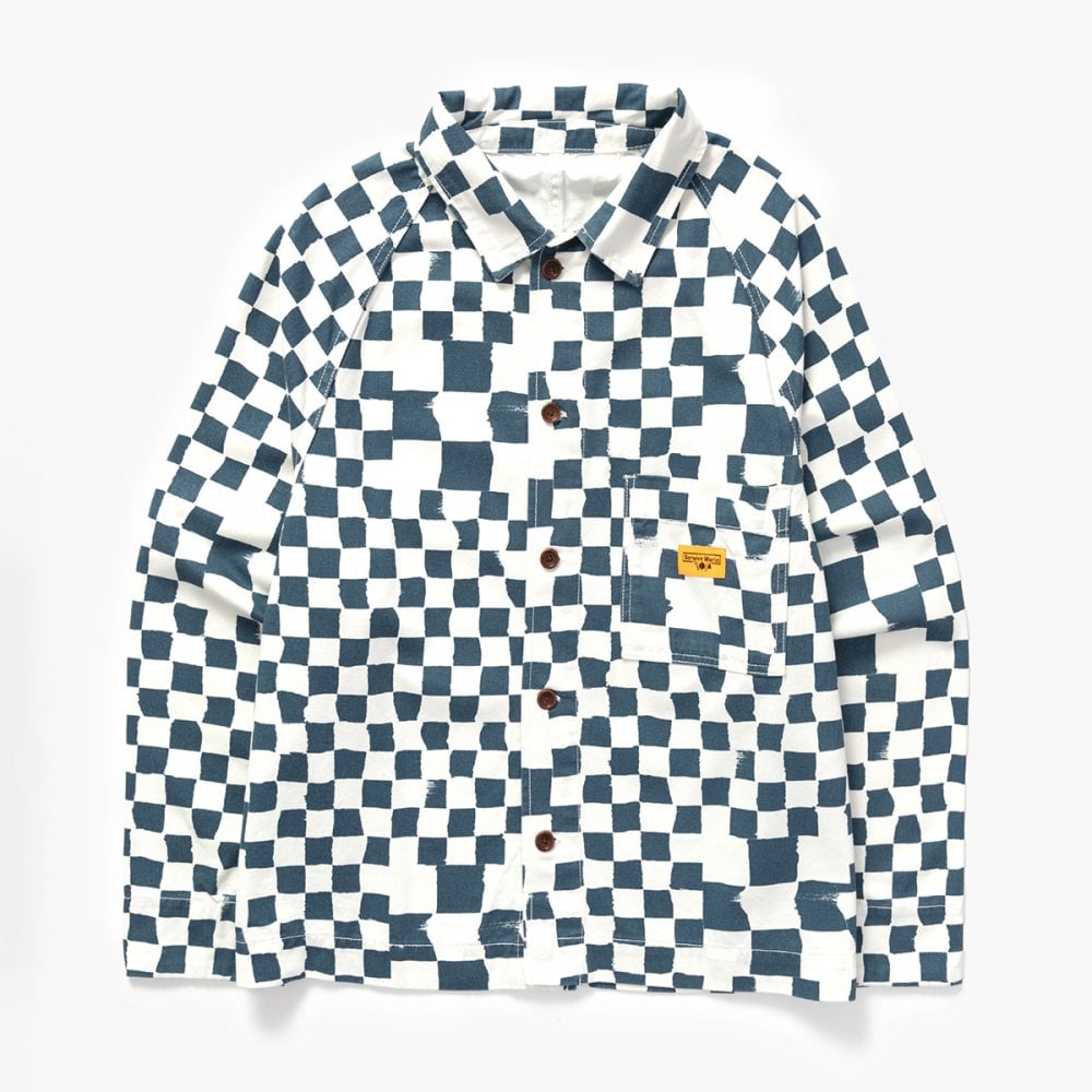 Drill Printed Front of House Jacket - Teal Checker