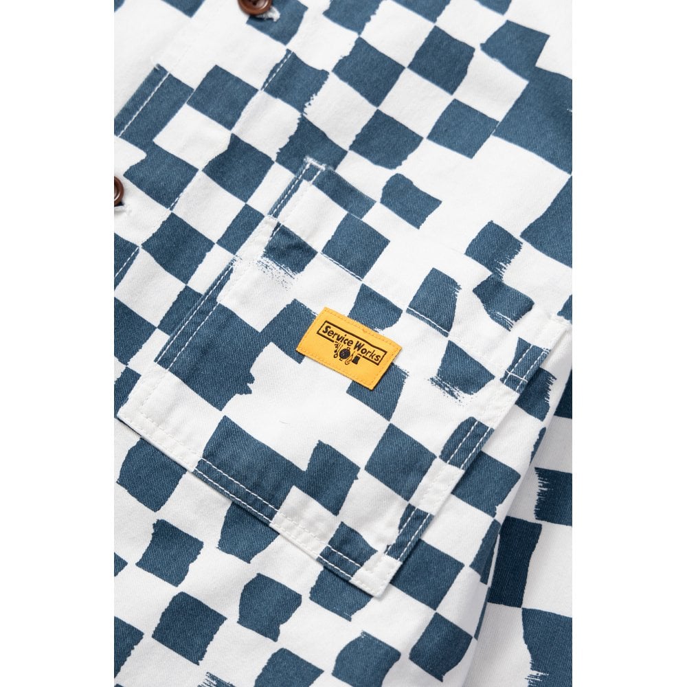 Drill Printed Front of House Jacket - Teal Checker