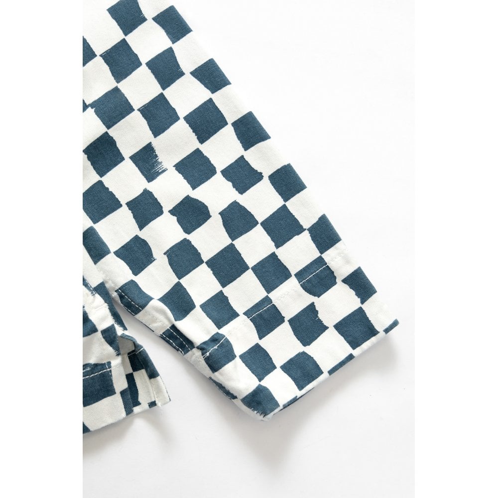 Drill Printed Front of House Jacket - Teal Checker