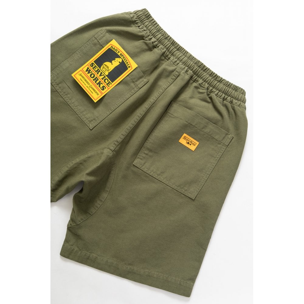 Canvas Chef Shorts - Olive