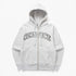 Arch Logo Zip Hoodie - Ash