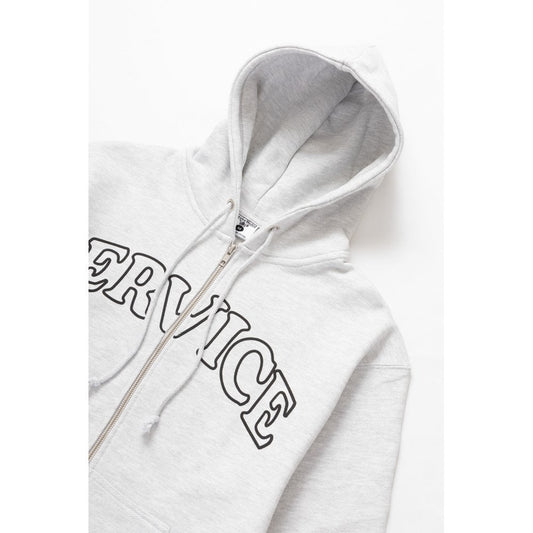 Arch Logo Zip Hoodie - Ash