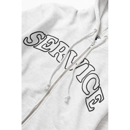 Arch Logo Zip Hoodie - Ash