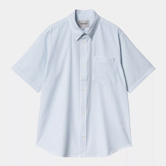 S/S Phelps Shirt Phelps Stripe, Bluebird
