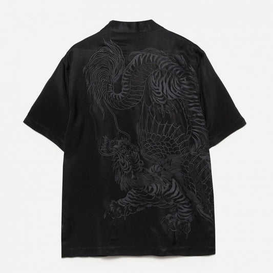 6098 Tiger Dragon Camp Collar Shirt