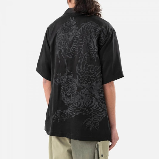 6098 Tiger Dragon Camp Collar Shirt