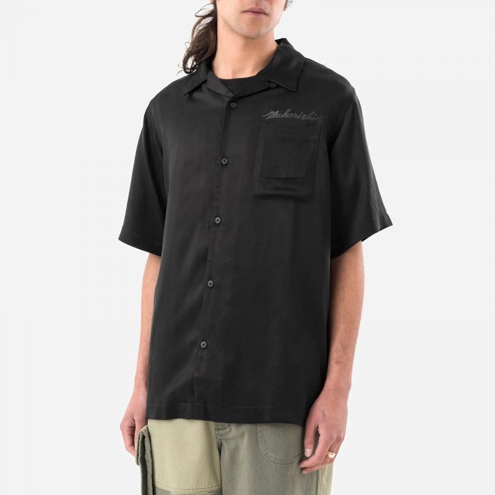 6098 Tiger Dragon Camp Collar Shirt