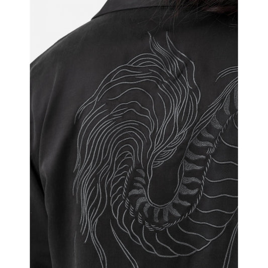 6098 Tiger Dragon Camp Collar Shirt