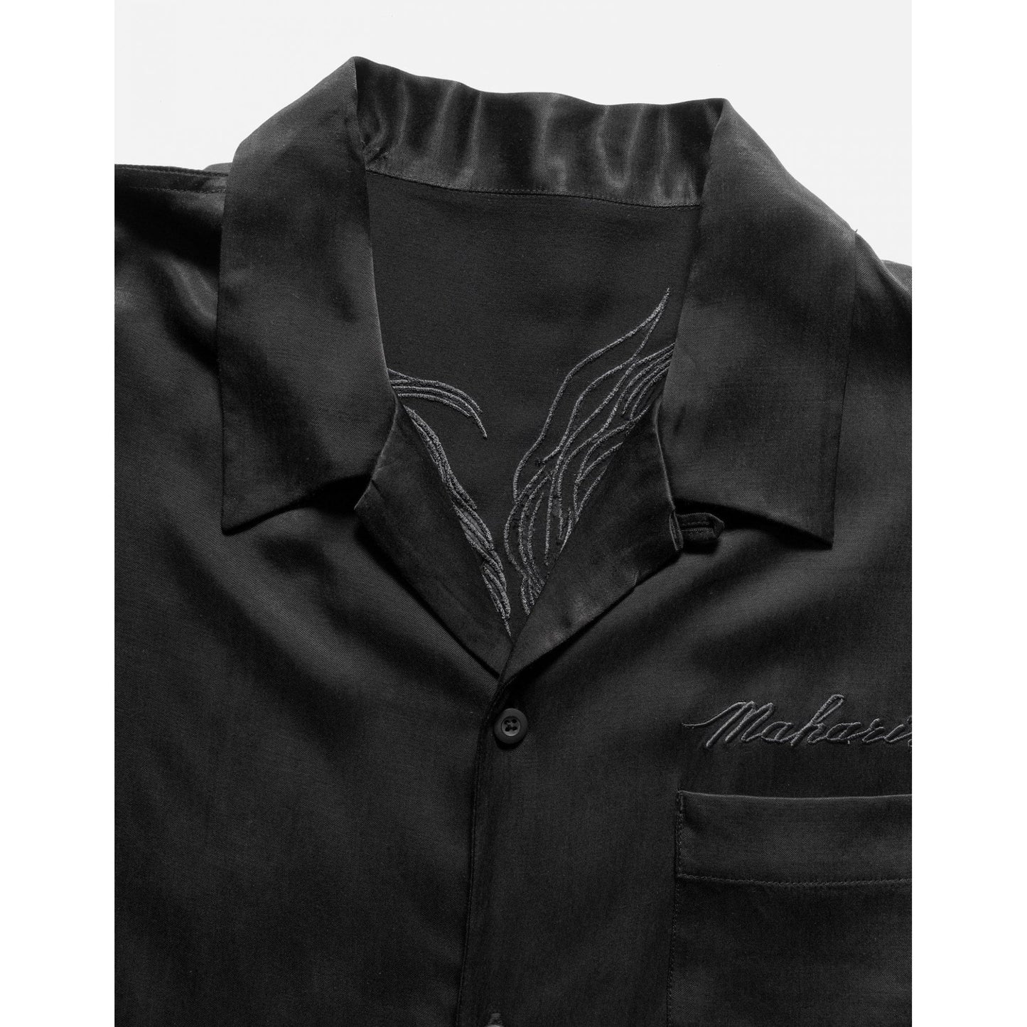 6098 Tiger Dragon Camp Collar Shirt