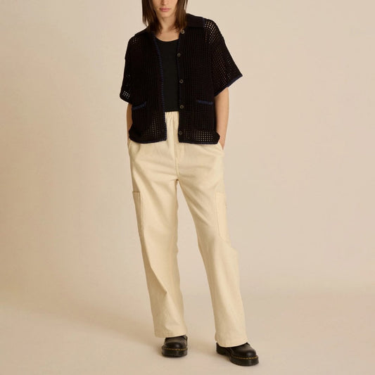 Women's Pilar Crochet S/S Cardigan