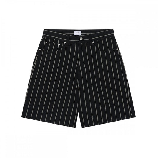 Stripe Baggy Denim Short