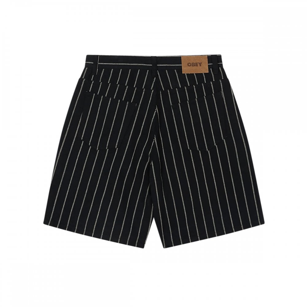 Stripe Baggy Denim Short