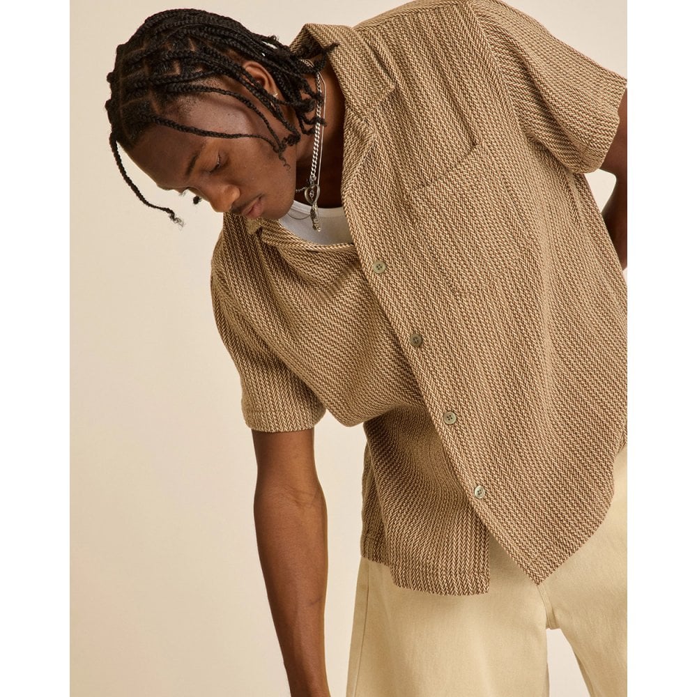 Horace Woven Shirt - Unbleached Multi