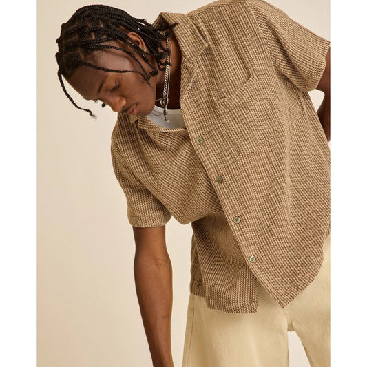 Horace Woven Shirt - Unbleached Multi