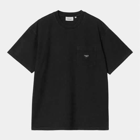 S/S Ingo Pocket T-shirt - Black (garment dyed)