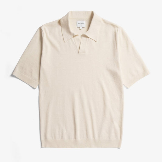 Leif Cotton Linen Polo - Kit White